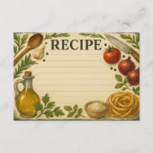 Bold Accents of Tuscany Recipe Card (Vorderseite)