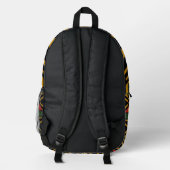 Bold African Print Bedruckter Rucksack (Rückseite)
