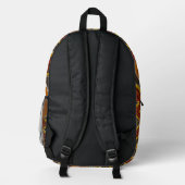 Bold African Print Bedruckter Rucksack (Rückseite)