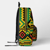 Bold African Print Bedruckter Rucksack (Links)
