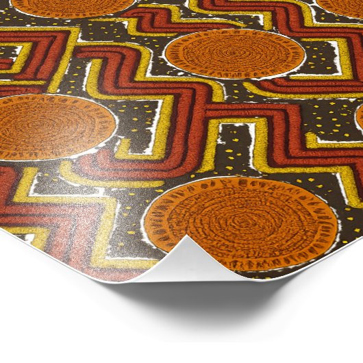 Bold African Print Fotodruck (Ecke)