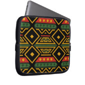Bold African Print Laptopschutzhülle (Vorne Rechts)