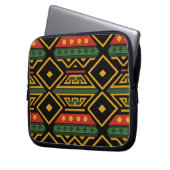 Bold African Print Laptopschutzhülle (Vorderseite Links)