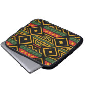 Bold African Print Laptopschutzhülle (Vorne Knopf)