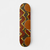 Bold African Print Skateboard (Vorne)