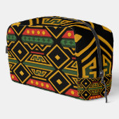 Bold African Print Waschbeutel (Rechte Ecke)