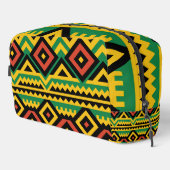 Bold African Print Waschbeutel (Rechte Ecke)