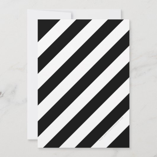 BOLD AGE NUMBER Minimum Schwarz-weiß 30 TH INVITE Einladung (Rückseite)