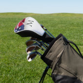 Bold American Flag Monogram Golf Headcover (In SItu)