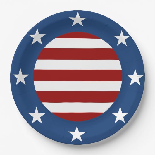 Bold Americana Pappteller (Vorderseite)