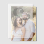 Bold Ampersand Overlay Save the Date Pergament Einladungen (Versatz (Ehepaar))