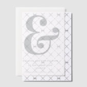 Bold Ampersand Overlay Save the Date Pergament Einladungen (Versetzt (Einladung))