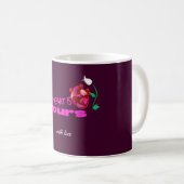 Bold Anatomical Heart Pink Gift– Kaffeetasse (VorderseiteRechts)