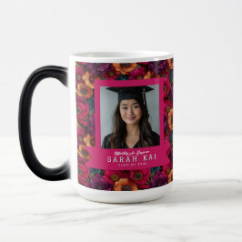 Bold Anemones Pattern Graduate Coffee Verwandlungstasse