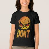 Bold Angry Emoji mit 'DON'T Text' Tri-Blend Shirt (Vorderseite)