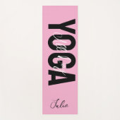 Bold Any Color Personalized Name Yoga Mat Yogamatte (Vorderseite)
