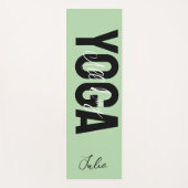 Bold Any Color Personalized Name Yoga Mat Yogamatte (Vorderseite)