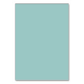 Bold Aqua Blue Retro Custom Wedding Platzkarte Tischnummer (Rückseite)