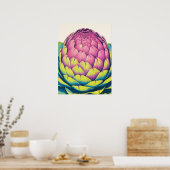 Bold Artichoke Beauty Poster (Küche)