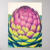 Bold Artichoke Beauty Poster (Vorne)