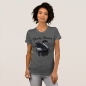 Bold Artistic Black Swan Elegance T - Shirt (Vorne ganz)