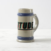 Bold Attitude Glitch Text Tasse - Edgy & Stylish (VorderseiteRechts)