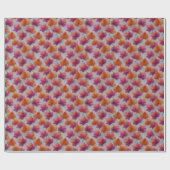 Bold Autumn Maple Leaves on Textured Gray Geschenkpapier (Flach)