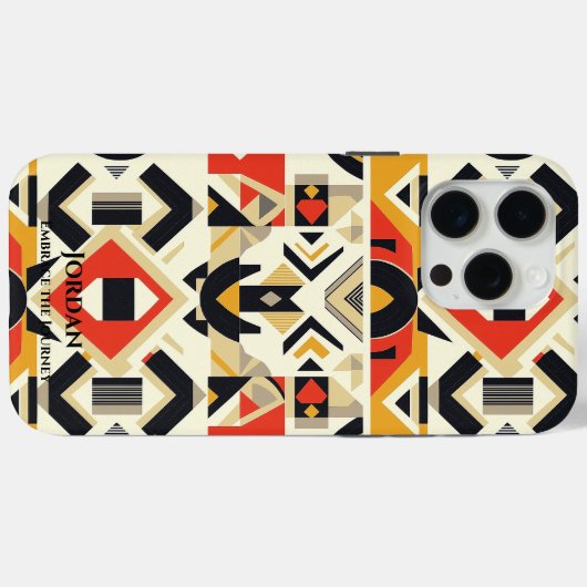Bold Aztec Geometry - Vibrant-Tribal-Muster Case-Mate iPhone Hülle (Rückseite (Horizontal))