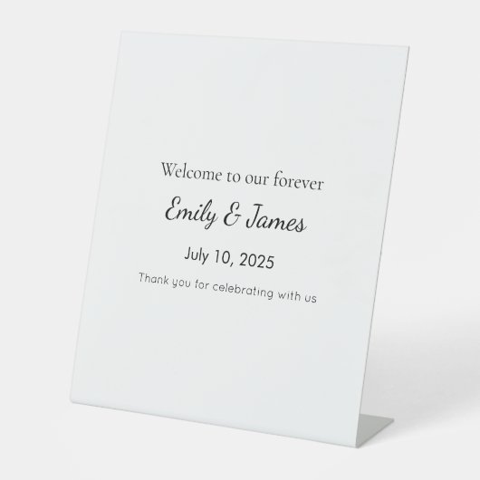 Bold Baby Shower Welcome Sign – Funny Wow Factor Sockelschild (Vorderseite)