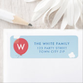 BOLD BALLOON niedliche Geburtstag danke blau rot (Insitu)