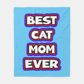 Bold Best Cat Mama je Typografie Fleecedecke (Vorderseite)