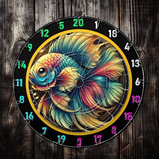Bold Betta Dartboard Wall Accent Dartscheibe