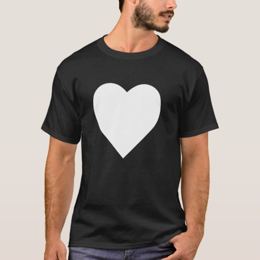 Bold Big Heart Graphic Summer T-Shirt (Vorderseite)