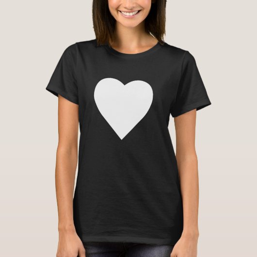 Bold Big Heart Graphic Summer T-Shirt (Vorderseite)