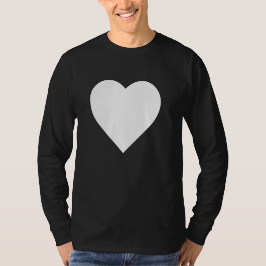 Bold Big Heart Graphic Summer T-Shirt (Vorderseite)