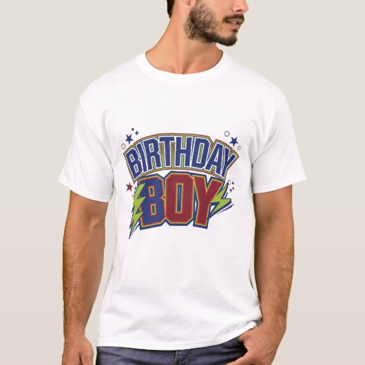 Bold Birthday Boy T-Shirt (Vorderseite)