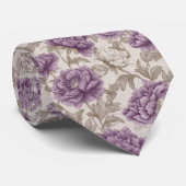 Bold Birthday Gifts For Him Peonies Flower Krawatte (Gerollt)