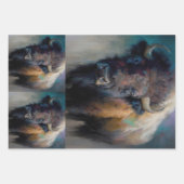 Bold Bison Art Decoupage Geschenkpapier Set (Vorderseite 3)
