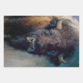 Bold Bison Art Decoupage Geschenkpapier Set (Vorderseite 2)