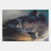 Bold Bison Art Decoupage Geschenkpapier Set (Vorderseite)