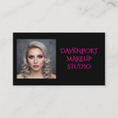 Bold Black and Hot Pink Visitenkarte (Vorderseite)