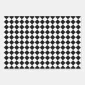 Bold Black and White Chevron Pattern Classic Geschenkpapier Set (Vorderseite 3)