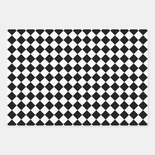 Bold Black and White Chevron Pattern Classic Geschenkpapier Set (Vorderseite 2)
