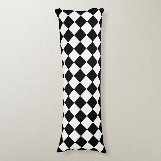 Bold Black and White Chevron Pattern Classic Seitenschläferkissen (Vorderseite Vertikal)