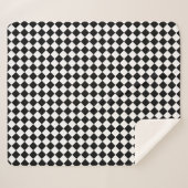 Bold Black and White Chevron Pattern Classic Sherpadecke (Vorderseite (Horizontal))