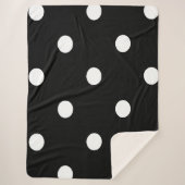 Bold black Background with White Dots Sherpadecke (Vorderseite)
