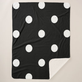 Bold black Background with White Dots Sherpadecke