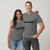 "Bold 'BLACK BERRY' Text T - Shirt Design". (Unisex)