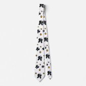 Bold Black Butterflies Neck Tie Krawatte (Vorderseite)