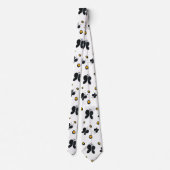 Bold Black Butterflies Neck Tie Krawatte (Rückseite)